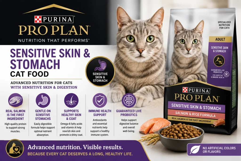 Purina Pro Plan Sensitive Skin & Stomach Cat Food