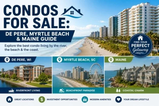 Condos for Sale: De Pere, Myrtle Beach & Maine Guide