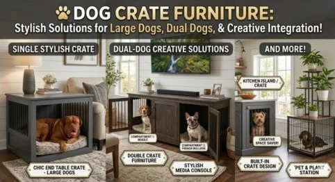 Dog Crate Furniture: Stylish Crates for Large Dogs, 2 Dogs & More